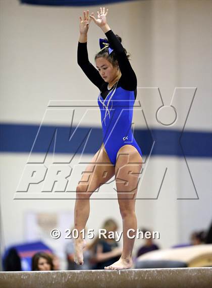 Thumbnail 2 in CHSAA 5A Gymnastics Championships (Day 1 First Half) photogallery.