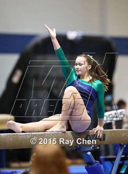 Thumbnail 2 in CHSAA 5A Gymnastics Championships (Day 1 First Half) photogallery.