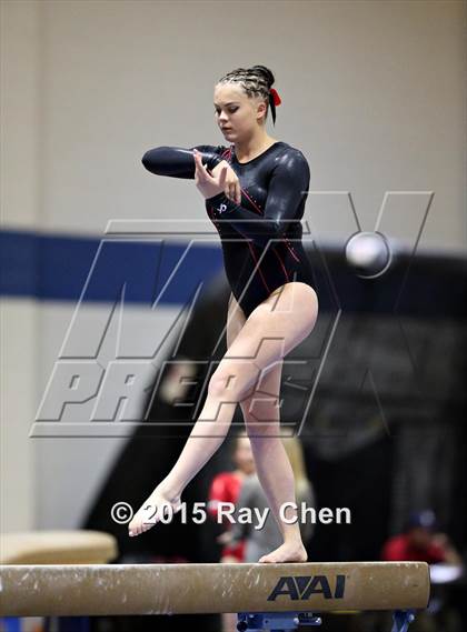 Thumbnail 1 in CHSAA 5A Gymnastics Championships (Day 1 First Half) photogallery.