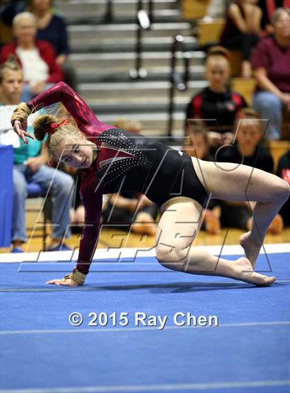 Thumbnail 2 in CHSAA 5A Gymnastics Championships (Day 1 First Half) photogallery.