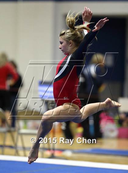 Thumbnail 3 in CHSAA 5A Gymnastics Championships (Day 1 First Half) photogallery.