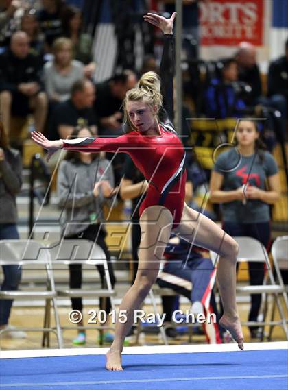 Thumbnail 2 in CHSAA 5A Gymnastics Championships (Day 1 First Half) photogallery.