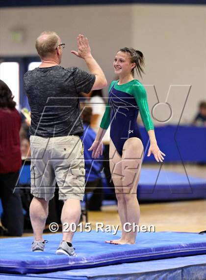 Thumbnail 3 in CHSAA 5A Gymnastics Championships (Day 1 First Half) photogallery.