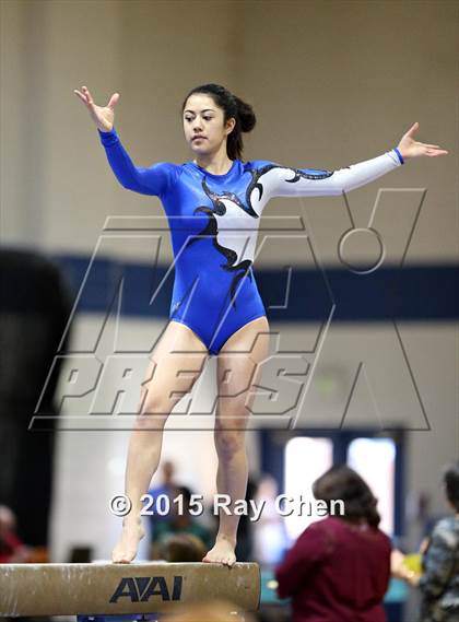 Thumbnail 3 in CHSAA 5A Gymnastics Championships (Day 1 First Half) photogallery.