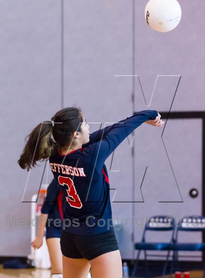 Thumbnail 1 in Yorktown vs Jefferson JV (Jr. Volleyball Brawl II) photogallery.