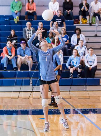Thumbnail 1 in Yorktown vs Jefferson JV (Jr. Volleyball Brawl II) photogallery.
