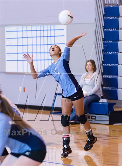 Thumbnail 3 in Yorktown vs Jefferson JV (Jr. Volleyball Brawl II) photogallery.
