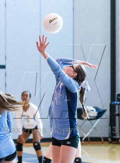 Thumbnail 2 in Yorktown vs Jefferson JV (Jr. Volleyball Brawl II) photogallery.