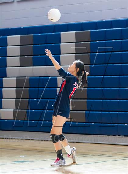 Thumbnail 3 in Yorktown vs Jefferson JV (Jr. Volleyball Brawl II) photogallery.