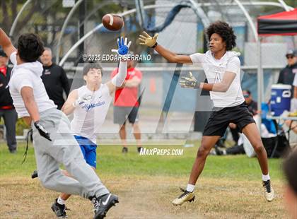 Thumbnail 2 in Downey vs La Habra (Millikan High Football Tournament) photogallery.