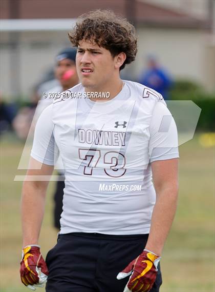 Thumbnail 3 in Downey vs La Habra (Millikan High Football Tournament) photogallery.
