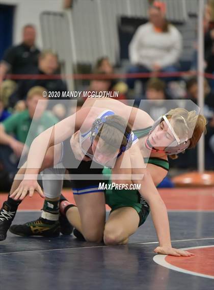 Thumbnail 2 in IHSA 1A Wrestling Sectionals photogallery.