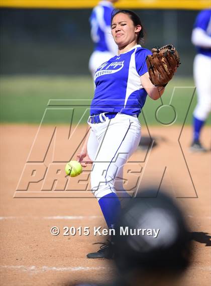 Thumbnail 2 in Needville vs Katy Taylor (Katy Tournament) photogallery.