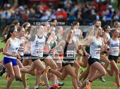 Thumbnail 2 in UIL 6A Girls Cross Country State Final photogallery.