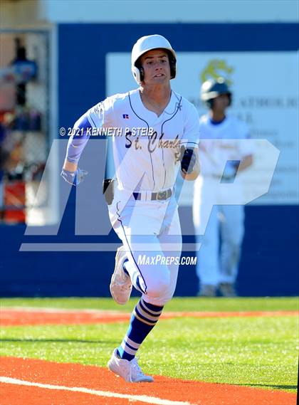 Thumbnail 2 in St. Charles Catholic vs. Dunham (LHSAA 2A/3A Quarterfinal) photogallery.