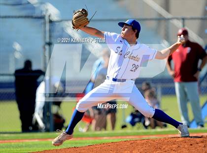 Thumbnail 3 in St. Charles Catholic vs. Dunham (LHSAA 2A/3A Quarterfinal) photogallery.