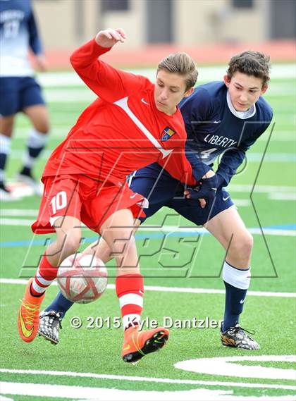 Thumbnail 3 in John Paul II vs Liberty Christian (TAPPS Division 1 Quarterfinal) photogallery.