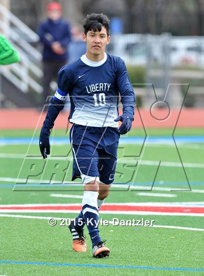Thumbnail 2 in John Paul II vs Liberty Christian (TAPPS Division 1 Quarterfinal) photogallery.