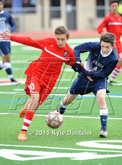 Thumbnail 2 in John Paul II vs Liberty Christian (TAPPS Division 1 Quarterfinal) photogallery.