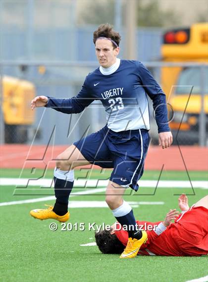 Thumbnail 3 in John Paul II vs Liberty Christian (TAPPS Division 1 Quarterfinal) photogallery.