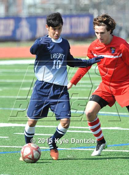 Thumbnail 1 in John Paul II vs Liberty Christian (TAPPS Division 1 Quarterfinal) photogallery.