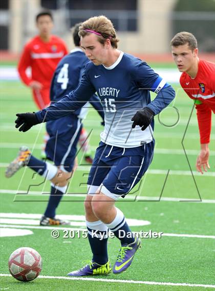 Thumbnail 2 in John Paul II vs Liberty Christian (TAPPS Division 1 Quarterfinal) photogallery.