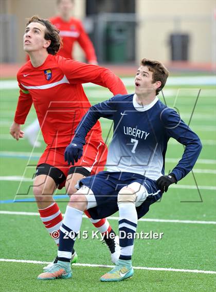 Thumbnail 1 in John Paul II vs Liberty Christian (TAPPS Division 1 Quarterfinal) photogallery.