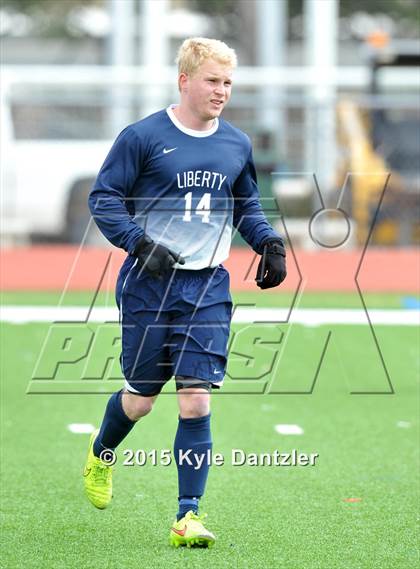 Thumbnail 2 in John Paul II vs Liberty Christian (TAPPS Division 1 Quarterfinal) photogallery.