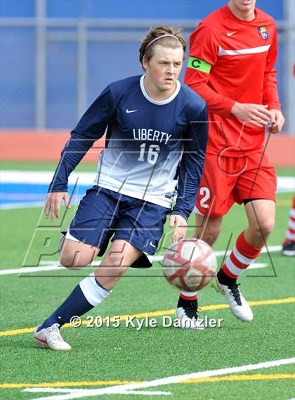 Thumbnail 2 in John Paul II vs Liberty Christian (TAPPS Division 1 Quarterfinal) photogallery.
