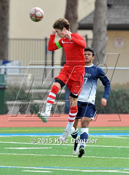 Thumbnail 1 in John Paul II vs Liberty Christian (TAPPS Division 1 Quarterfinal) photogallery.