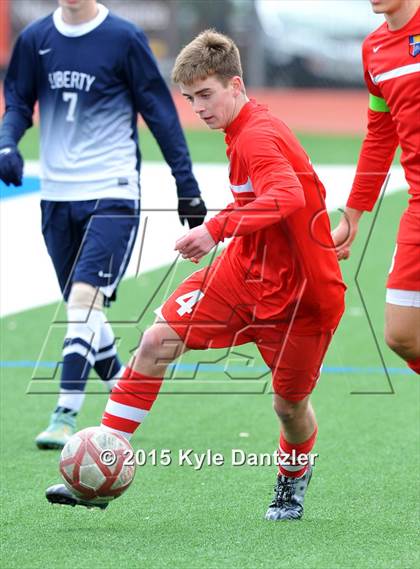 Thumbnail 2 in John Paul II vs Liberty Christian (TAPPS Division 1 Quarterfinal) photogallery.