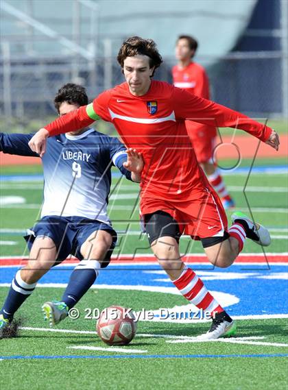 Thumbnail 2 in John Paul II vs Liberty Christian (TAPPS Division 1 Quarterfinal) photogallery.