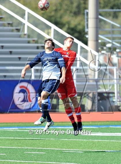 Thumbnail 2 in John Paul II vs Liberty Christian (TAPPS Division 1 Quarterfinal) photogallery.