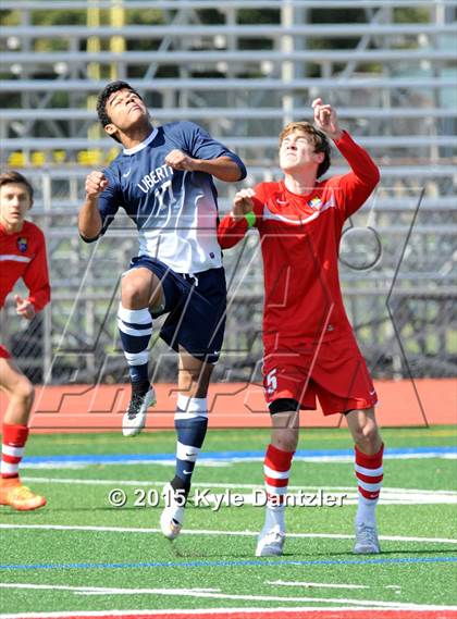 Thumbnail 1 in John Paul II vs Liberty Christian (TAPPS Division 1 Quarterfinal) photogallery.