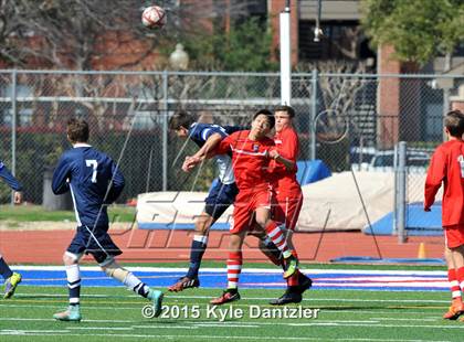 Thumbnail 2 in John Paul II vs Liberty Christian (TAPPS Division 1 Quarterfinal) photogallery.