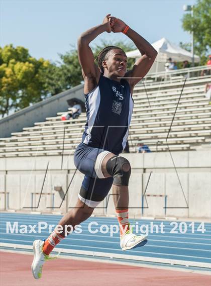 Thumbnail 3 in CIF State Track and Field Championships (Prelims Boys Triple Jump) photogallery.