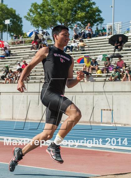 Thumbnail 3 in CIF State Track and Field Championships (Prelims Boys Triple Jump) photogallery.