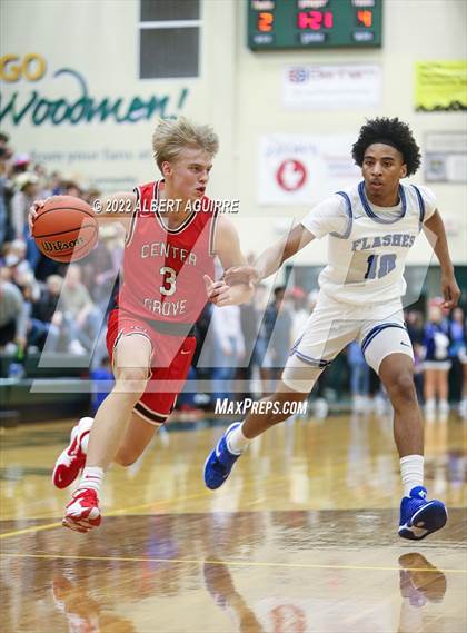 Thumbnail 3 in Center Grove vs. Franklin Central (IHSAA 4A Sectional Semifinal) photogallery.
