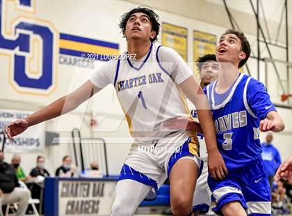 Thumbnail 2 in Alta Loma @ Charter Oak (Silent Night Game) photogallery.