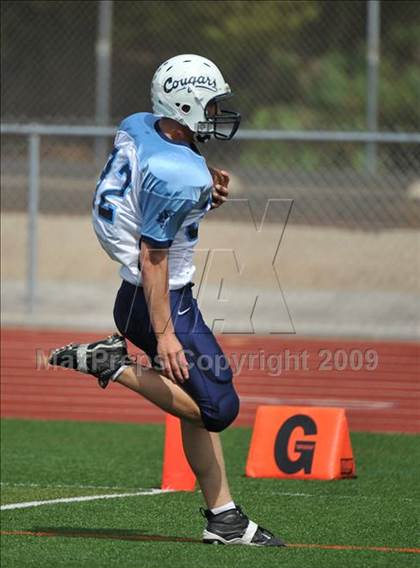 Thumbnail 2 in Foothills Christian vs Central Catholic (Alberta, CA) (SDS Kickoff Classic) photogallery.