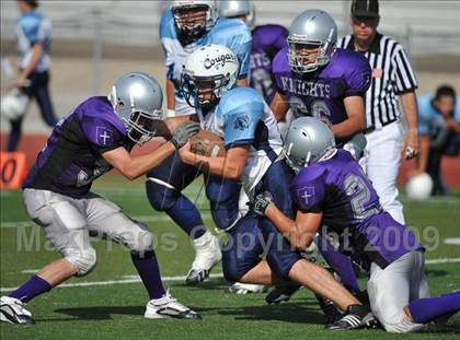 Thumbnail 1 in Foothills Christian vs Central Catholic (Alberta, CA) (SDS Kickoff Classic) photogallery.