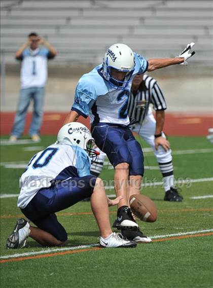 Thumbnail 2 in Foothills Christian vs Central Catholic (Alberta, CA) (SDS Kickoff Classic) photogallery.