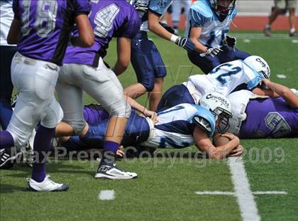 Thumbnail 2 in Foothills Christian vs Central Catholic (Alberta, CA) (SDS Kickoff Classic) photogallery.