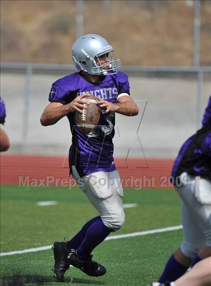 Thumbnail 1 in Foothills Christian vs Central Catholic (Alberta, CA) (SDS Kickoff Classic) photogallery.