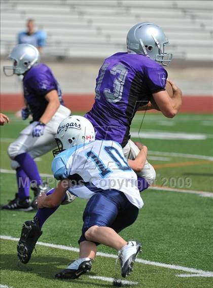 Thumbnail 2 in Foothills Christian vs Central Catholic (Alberta, CA) (SDS Kickoff Classic) photogallery.