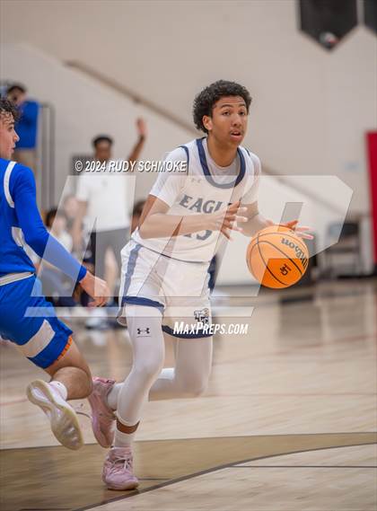 Thumbnail 3 in San Diego Jewish Academy vs. Tri-City Christian (CIF SDS Division 3 Finals) photogallery.