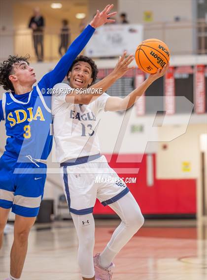 Thumbnail 2 in San Diego Jewish Academy vs. Tri-City Christian (CIF SDS Division 3 Finals) photogallery.
