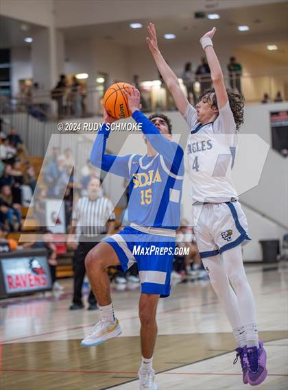 Thumbnail 1 in San Diego Jewish Academy vs. Tri-City Christian (CIF SDS Division 3 Finals) photogallery.