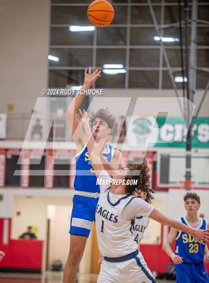 Thumbnail 3 in San Diego Jewish Academy vs. Tri-City Christian (CIF SDS Division 3 Finals) photogallery.