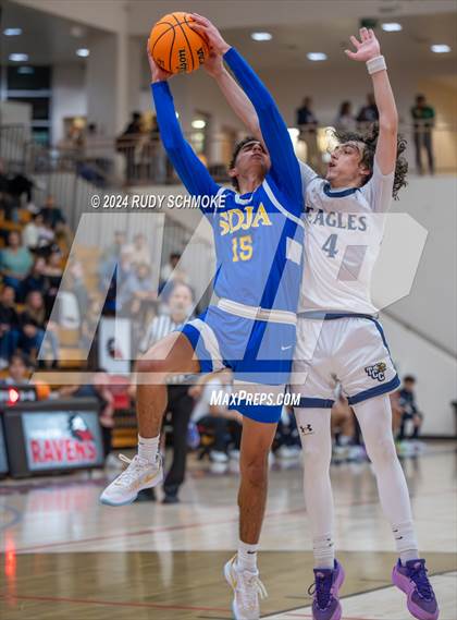 Thumbnail 2 in San Diego Jewish Academy vs. Tri-City Christian (CIF SDS Division 3 Finals) photogallery.